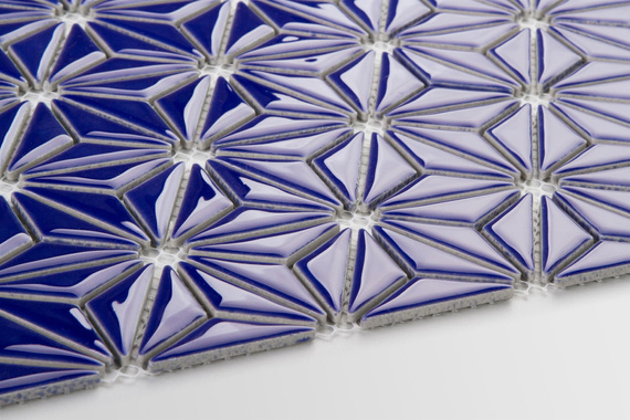 CONSTELLATION COBALT BLUE Mozaika ceramiczna 29x30 niebieska połysk