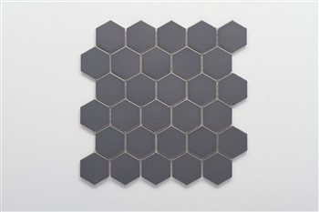 HEXAGON Mozaika 27.1x28.1.ciemnoszara mat