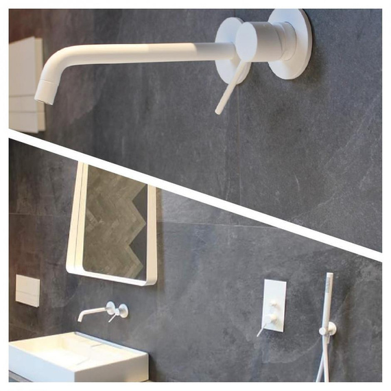 SIENA bateria umywalkowa podtynkowa biały mat