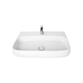 RUN 75 Umywalka nablatowa 45x75 biała