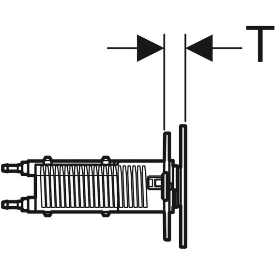 SIGMA 70 Płytka spłukująca do WC 5x11.2 biała