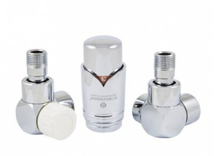 SCHLOSSER Zawór zaworów termostatyczny lewy chrom