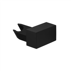 PIATTO BLACK Uchwyt prysznicowy czarny mat