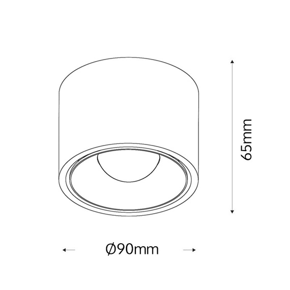 SLEEK Oprawa natynkowa do szynoprzewodu czarna