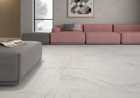 MARMI DUE Płytka gresowa 60x120 biała poler 10.5mm