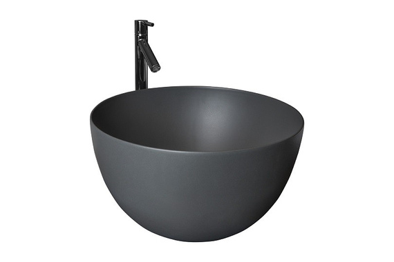 CLOUD Umywalka nablatowa 30x50 antracytowa mat