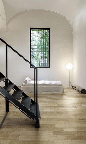 TREVERKFUSION NEUTRA Płytka gresowa 10x70 drewnopodobna mat