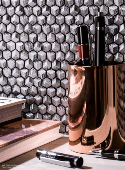 ADAGIO ESSAGONO SILV Mozaika 30x30 srebrna 6mm