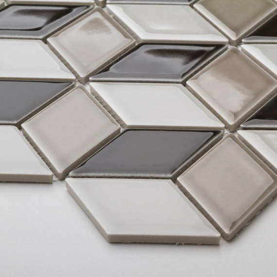 DIAMOND ART DECO Mozaika ceramiczna 26.6x30.5 mat 6mm