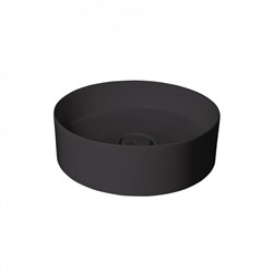 SLIM 40 Umywalka nablatowa 40x40 czarny mat