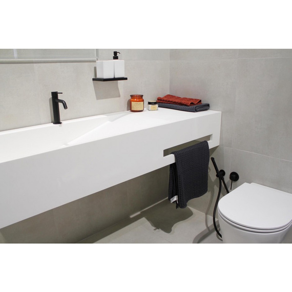 SIENA BLACK Bateria bidetowa podtynkowa czarny mat