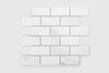 BRICK MARBLE XL Mozaika ceramiczna 29.1x29.5 biała mat