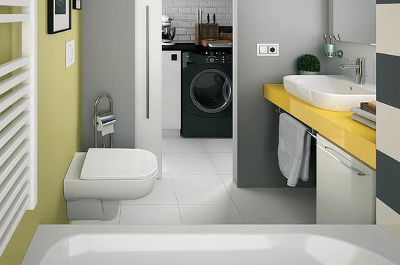 TRAFFIC Umywalka wisząca 48x55 biała