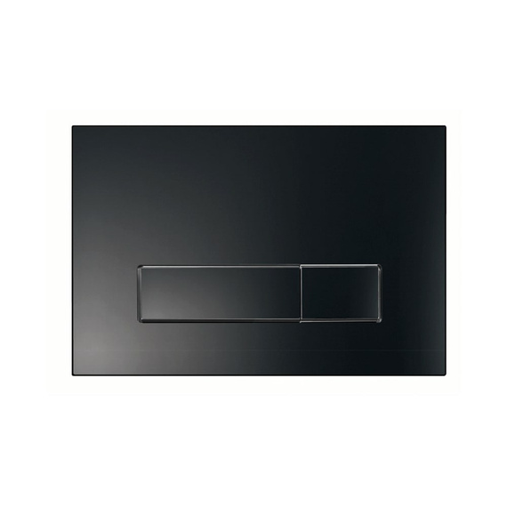 BUTTON04 Płytka spłukująca 14,7x21,8 czarny mat