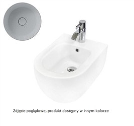 CALM RIMLESS Bidet wiszący 35x50 grey matt