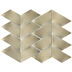 GRAVITY ALUMINIUM TRACE GOLD Mozaika 22.1x28.1 złota 3.6mm