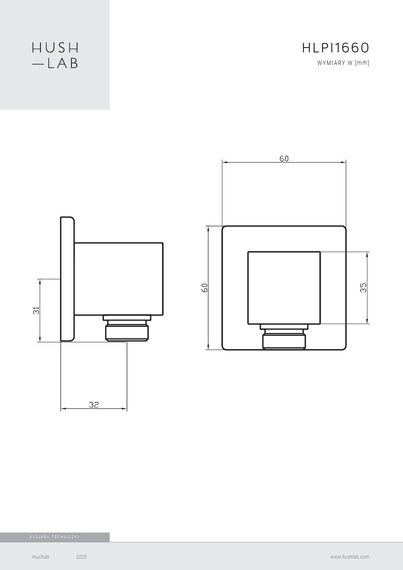 PIATTO Przyłącze kątowe chrom