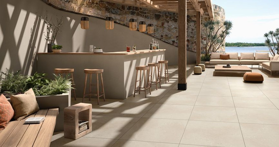 PORTO ROTONDO Płytka gresowa 60x60 beżowa lappato