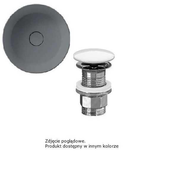 SLIM Korek umywalkowy antracytowy mat