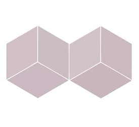 FLOW DIAMOND OLD ROS Płytka gresowa 14x24 różowa mat 8.5mm