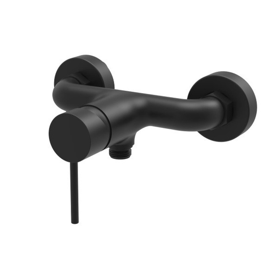 LUKKA BLACK Bateria wannowa natynkowa czarny mat