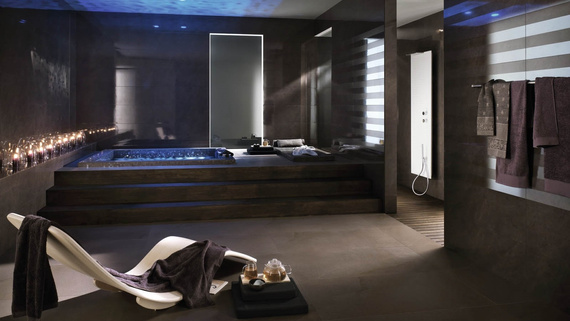 STONEVISION GRAFITE Płytka ceramiczna 32.5x97.7 brązowa 6mm