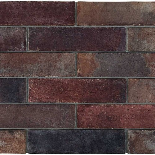 TERRAMIX MARRONE Płytka gresowa 7x28 brązowa mat