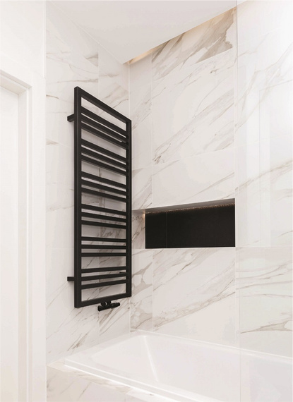 LEAN Grzejnik pionowy 50x125.7 czarny mat 0557