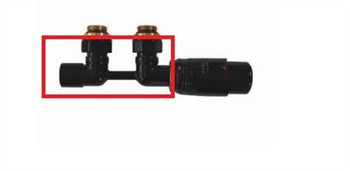 DUO MINI Zestaw zaworów czarny mat