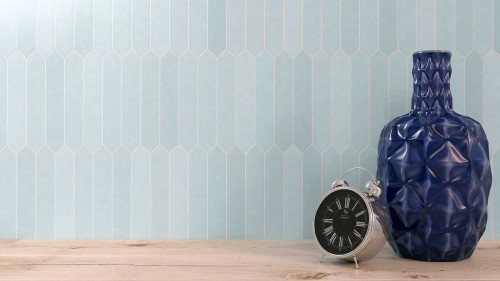 GRADIENT CRAYON BLUE Płytka ceramiczna 4.3x24.3 niebieska mat