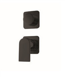 AREZZO BLACK Bateria wannowo-prysznicowa termostatyczna czarny mat