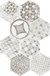 CEMENT GARDEN GREY  Płytka gresowa 17.5x20 szara mat