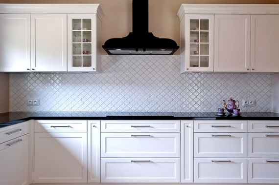 ARABESKA DUŻA Mozaika 25.2x27.5 biała połysk