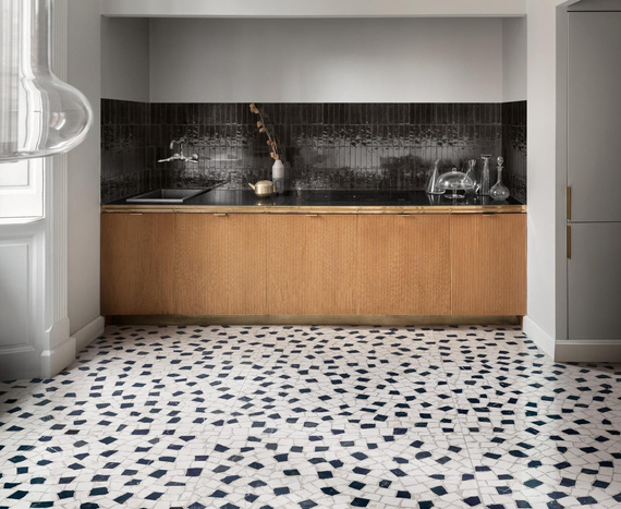 LUME BLACK LUX Płytka gresowa 6x24 lux