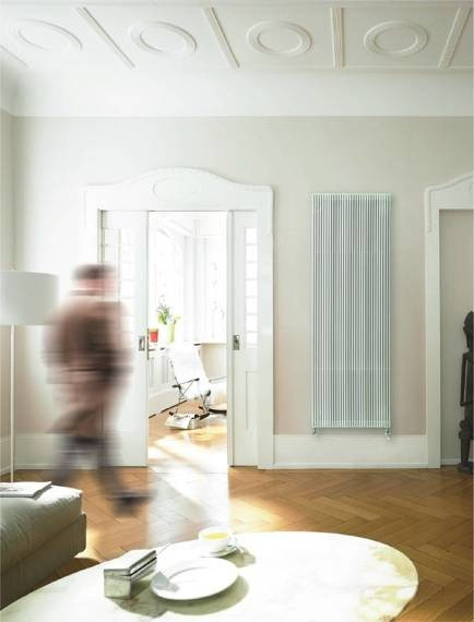 FAT VERTICAL Grzejnik pionowy pojedynczy 34.5X145 biały mat 0556