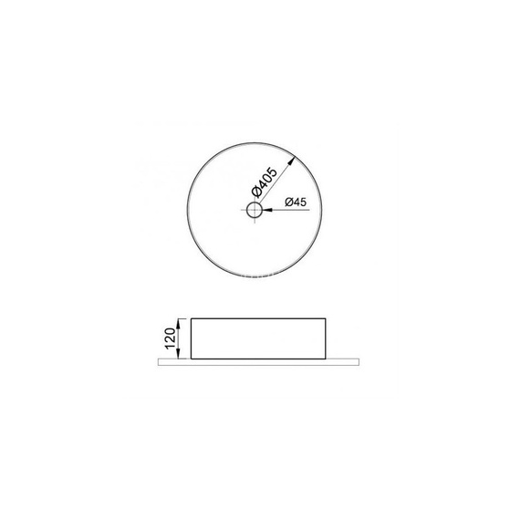 SLIM 40 Umywalka nablatowa 40x40 rose matt