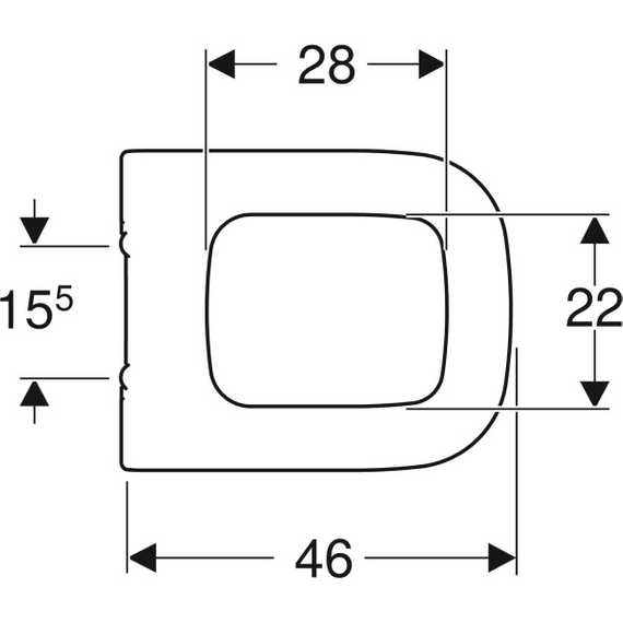 MYDAY Deska wolnoopadająca 36x46 biała